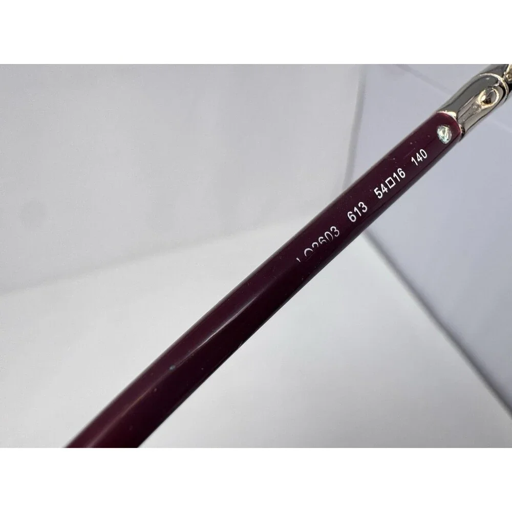 Longchamp LO2603 613 Eyeglass Frames Only 54-16-140 Burgundy Authentic
